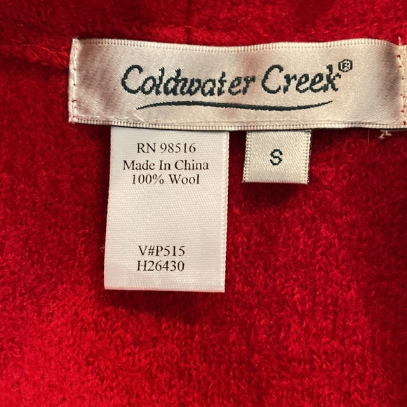 Coldwater Creek 100% wool button front cardigan grandmacore academic preppy - Picture 6 of 9